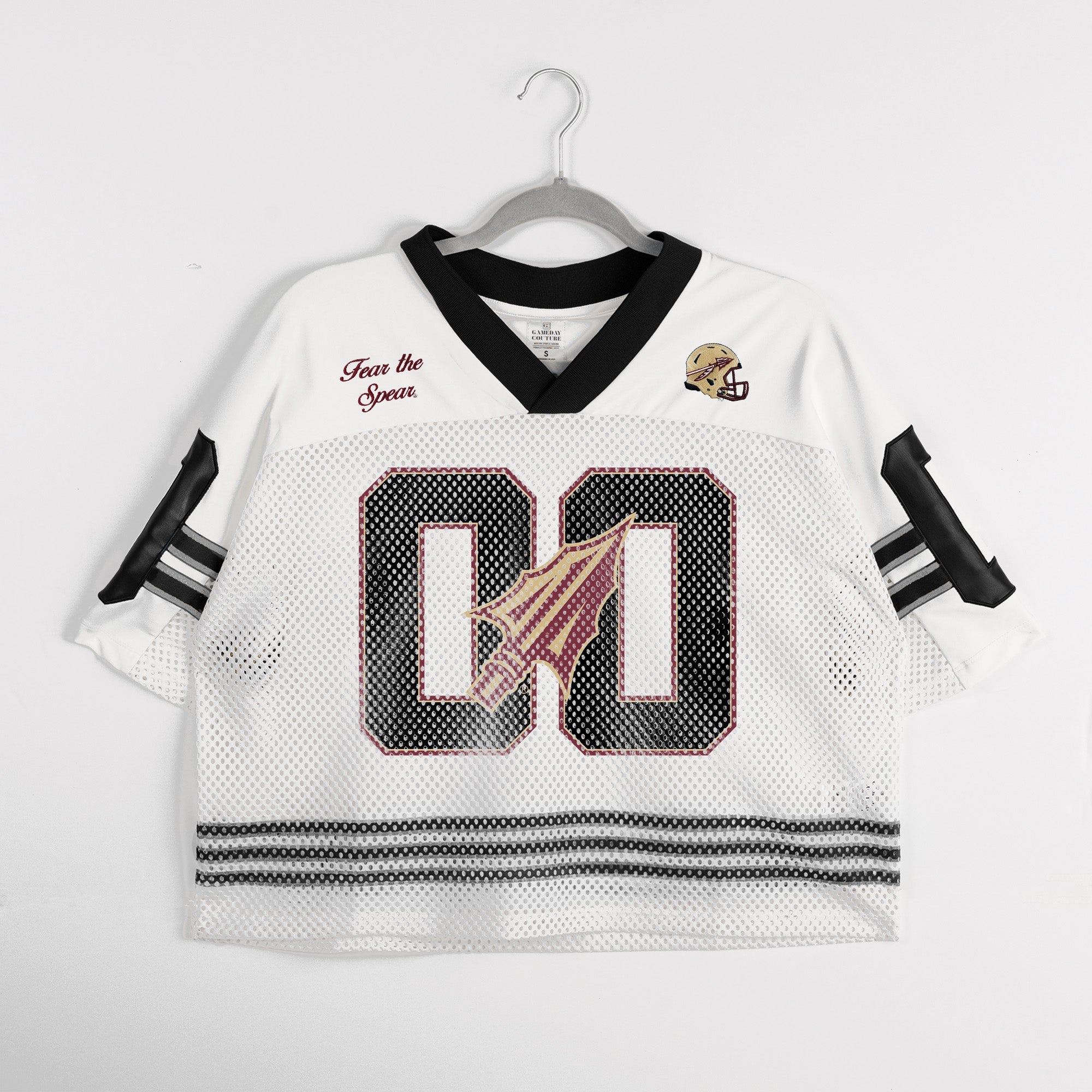 FLORIDA STATE SEMINOLES TRAILBLAZER MESH CROP FASHION JERSEY