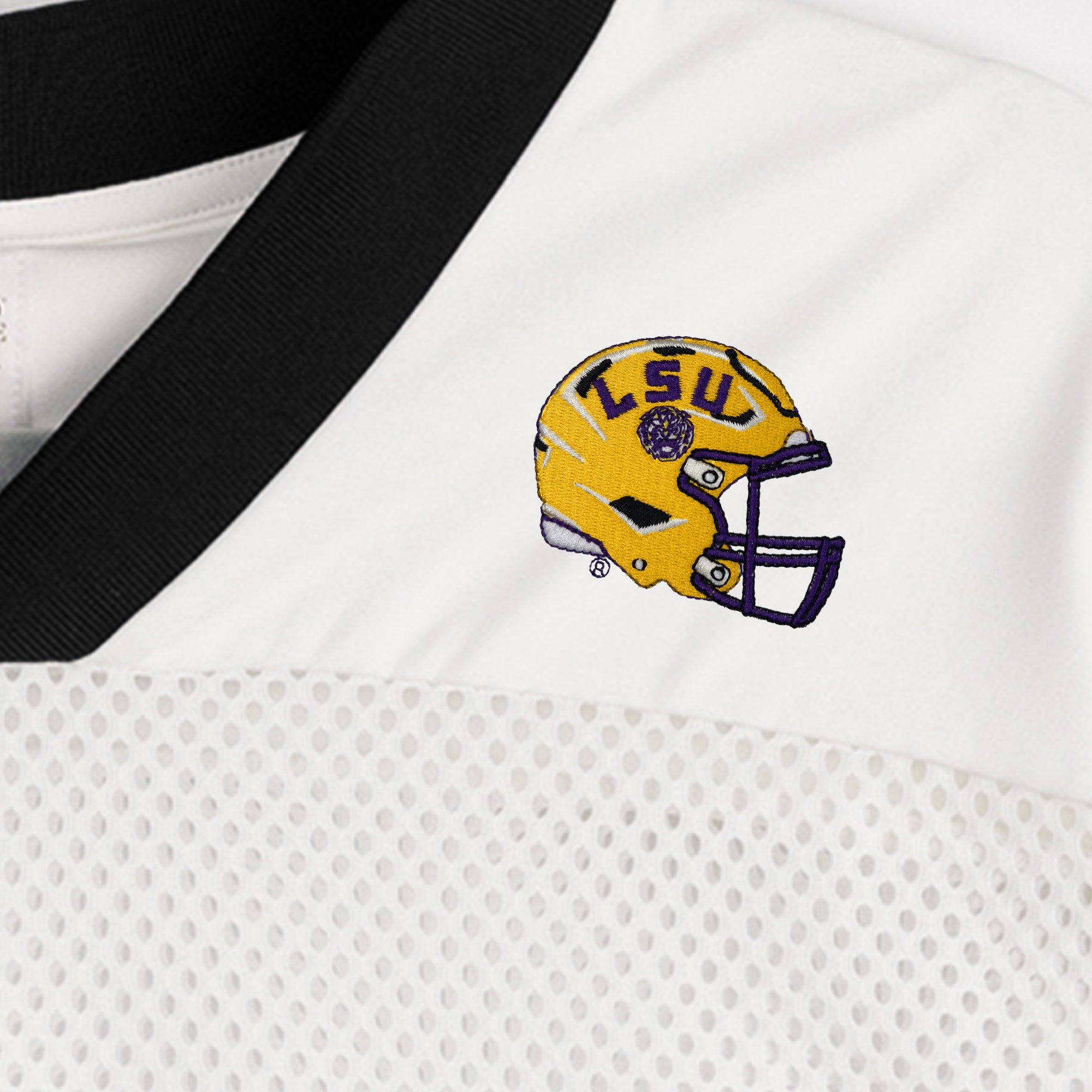 LSU TIGERS TRAILBLAZER MESH CROP FASHION JERSEY