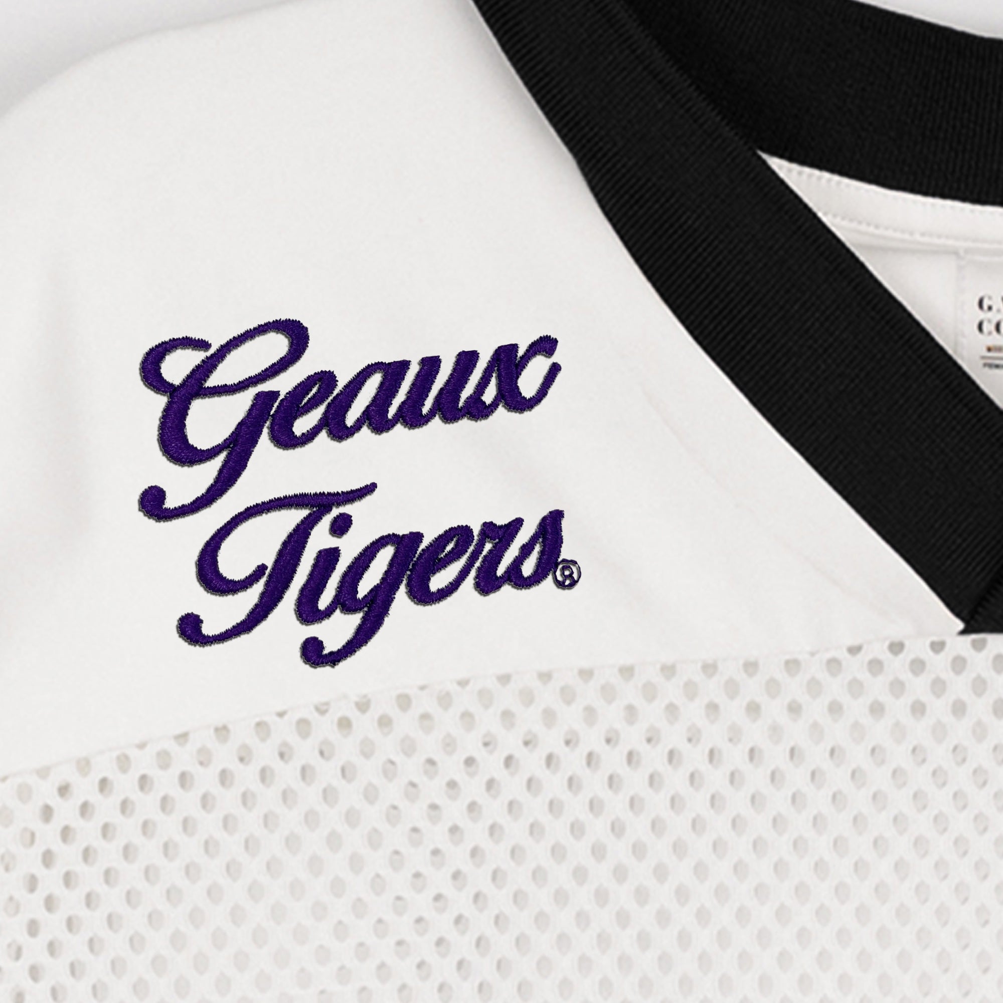 LSU TIGERS TRAILBLAZER MESH CROP FASHION JERSEY