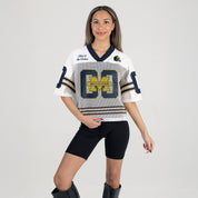 MICHIGAN WOLVERINES TRAILBLAZER MESH CROP FASHION JERSEY