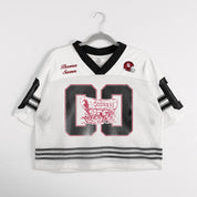 OKLAHOMA SOONERS TRAILBLAZER MESH CROP FASHION JERSEY