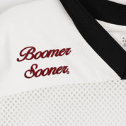 OKLAHOMA SOONERS TRAILBLAZER MESH CROP FASHION JERSEY