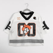 OKLAHOMA STATE COWBOYS TRAILBLAZER MESH CROP FASHION JERSEY