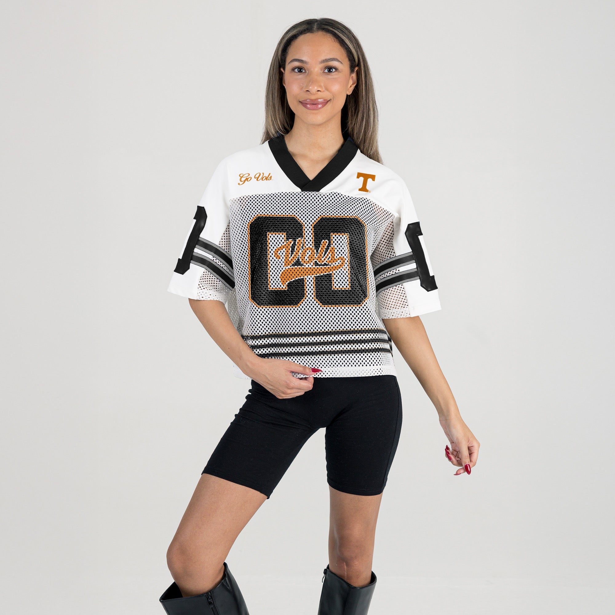 TENNESSEE VOLUNTEERS TRAILBLAZER MESH CROP FASHION JERSEY
