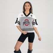 OHIO STATE BUCKEYES TRAILBLAZER MESH CROP FASHION JERSEY
