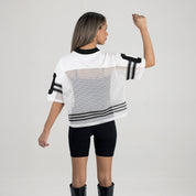 OHIO STATE BUCKEYES TRAILBLAZER MESH CROP FASHION JERSEY