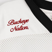 OHIO STATE BUCKEYES TRAILBLAZER MESH CROP FASHION JERSEY