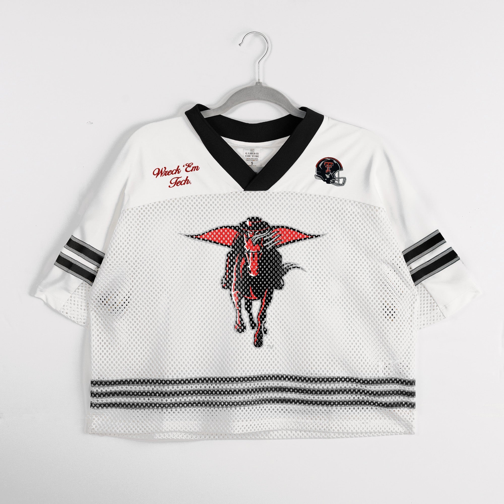 TEXAS TECH RED RAIDERS TRAILBLAZER MESH CROP FASHION JERSEY