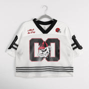 GEORGIA BULLDOGS TRAILBLAZER MESH CROP FASHION JERSEY