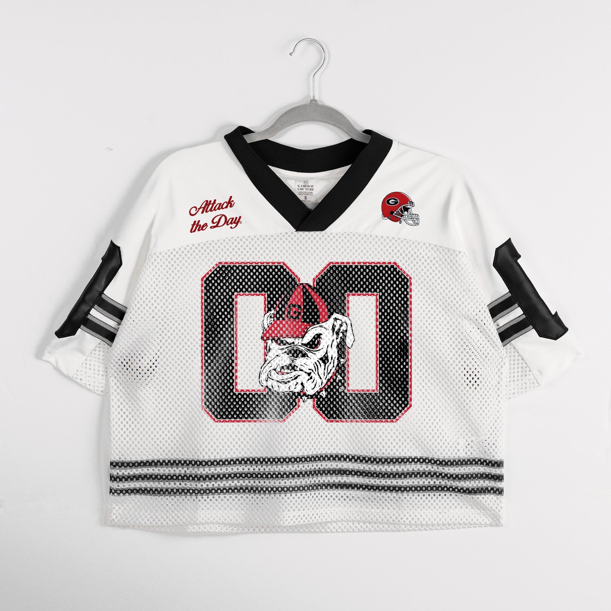 GEORGIA BULLDOGS TRAILBLAZER MESH CROP FASHION JERSEY