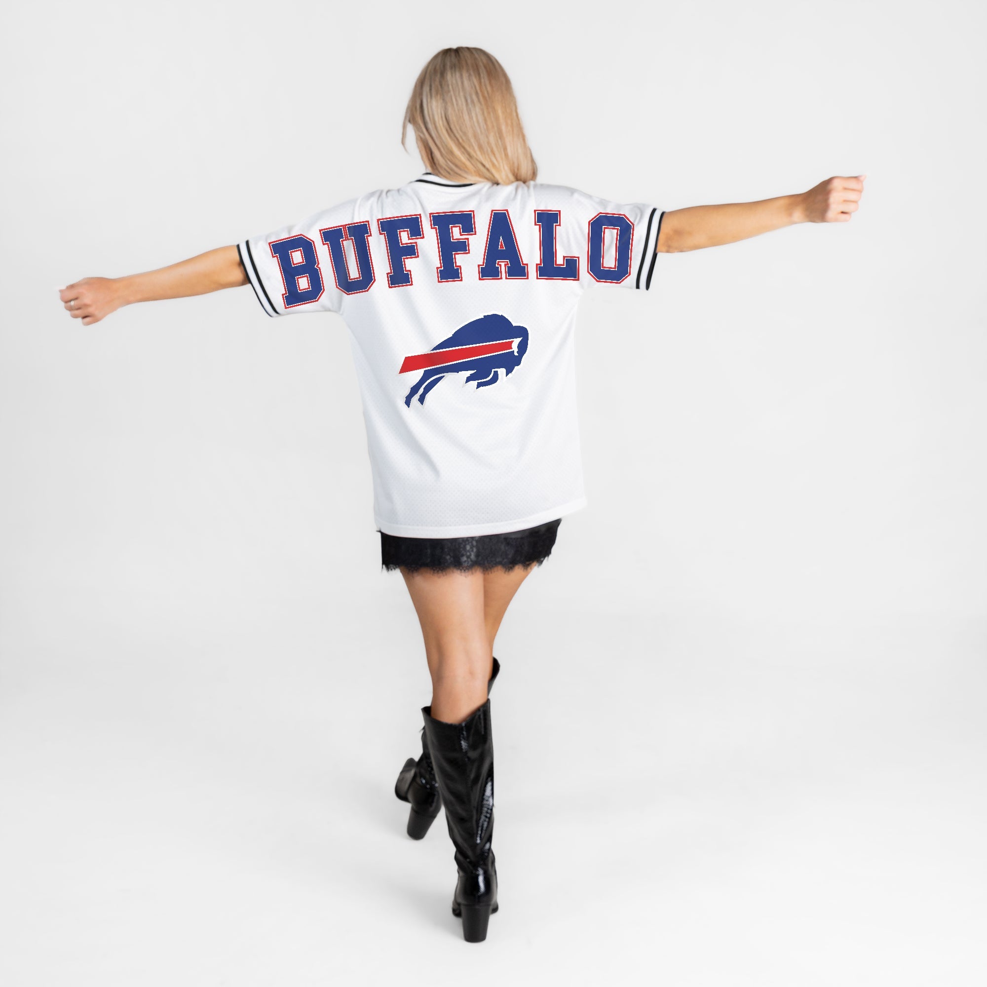 BUFFALO BILLS BELIEVE THE HYPE CREWNECK FASHION JERSEY