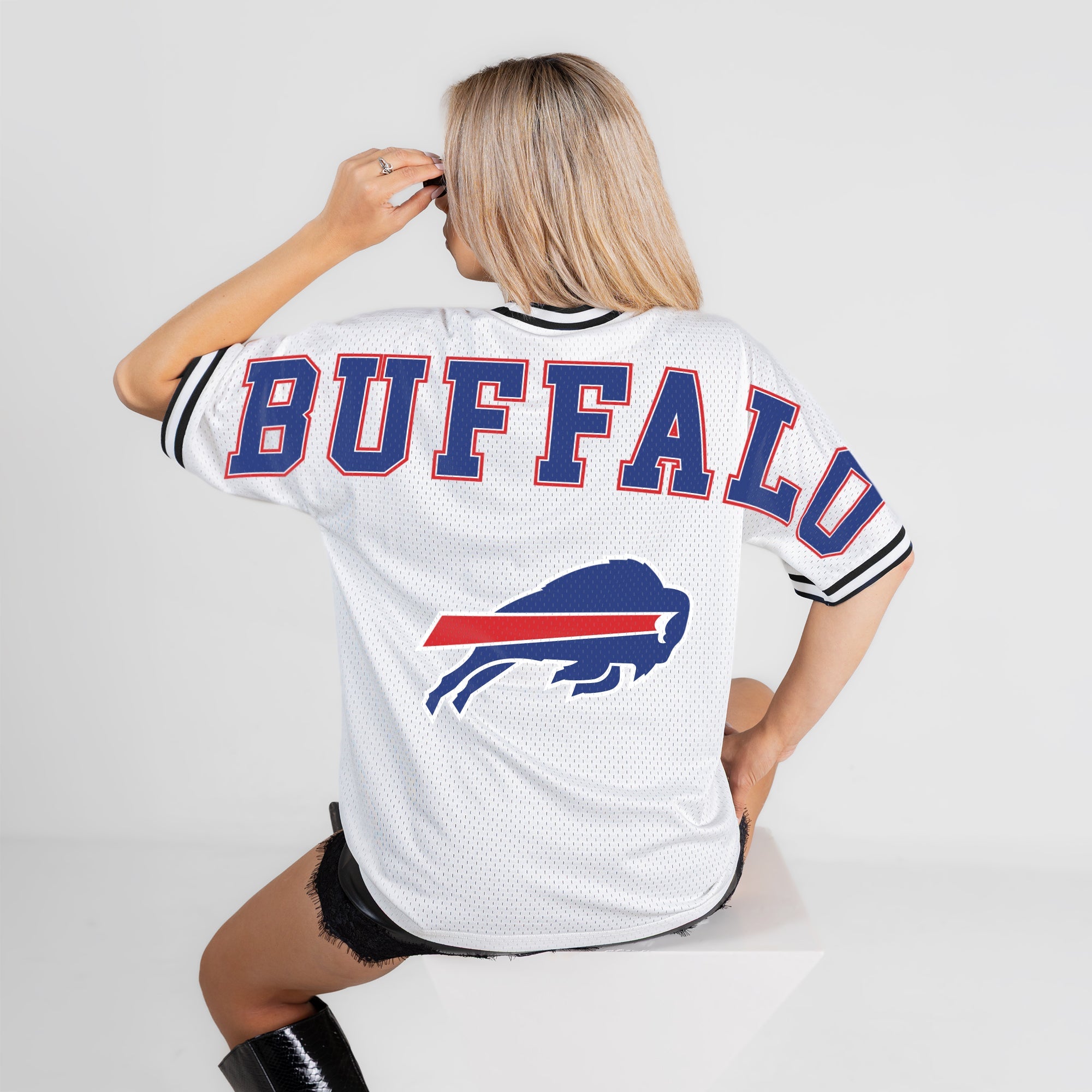 BUFFALO BILLS BELIEVE THE HYPE CREWNECK FASHION JERSEY
