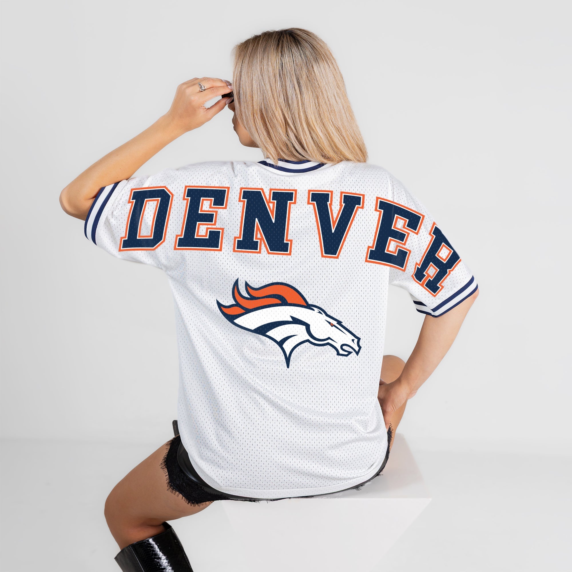 DENVER BRONCOS BELIEVE THE HYPE CREWNECK FASHION JERSEY
