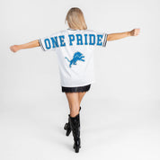 DETROIT LIONS BELIEVE THE HYPE CREWNECK FASHION JERSEY
