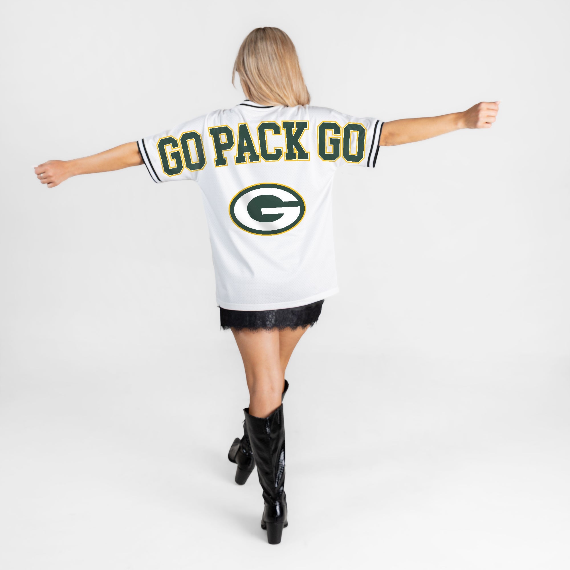 GREEN BAY PACKERS BELIEVE THE HYPE CREWNECK FASHION JERSEY