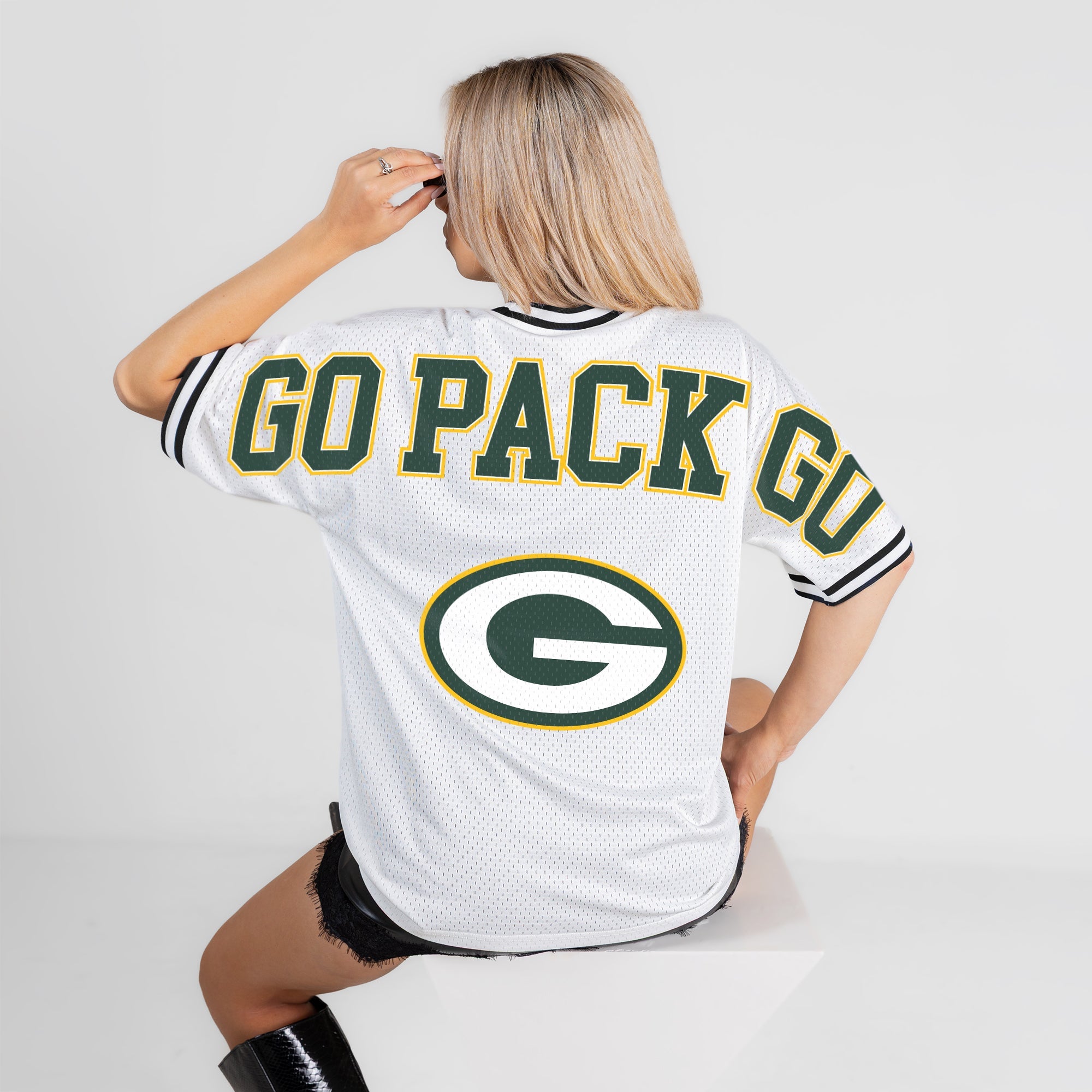 GREEN BAY PACKERS BELIEVE THE HYPE CREWNECK FASHION JERSEY