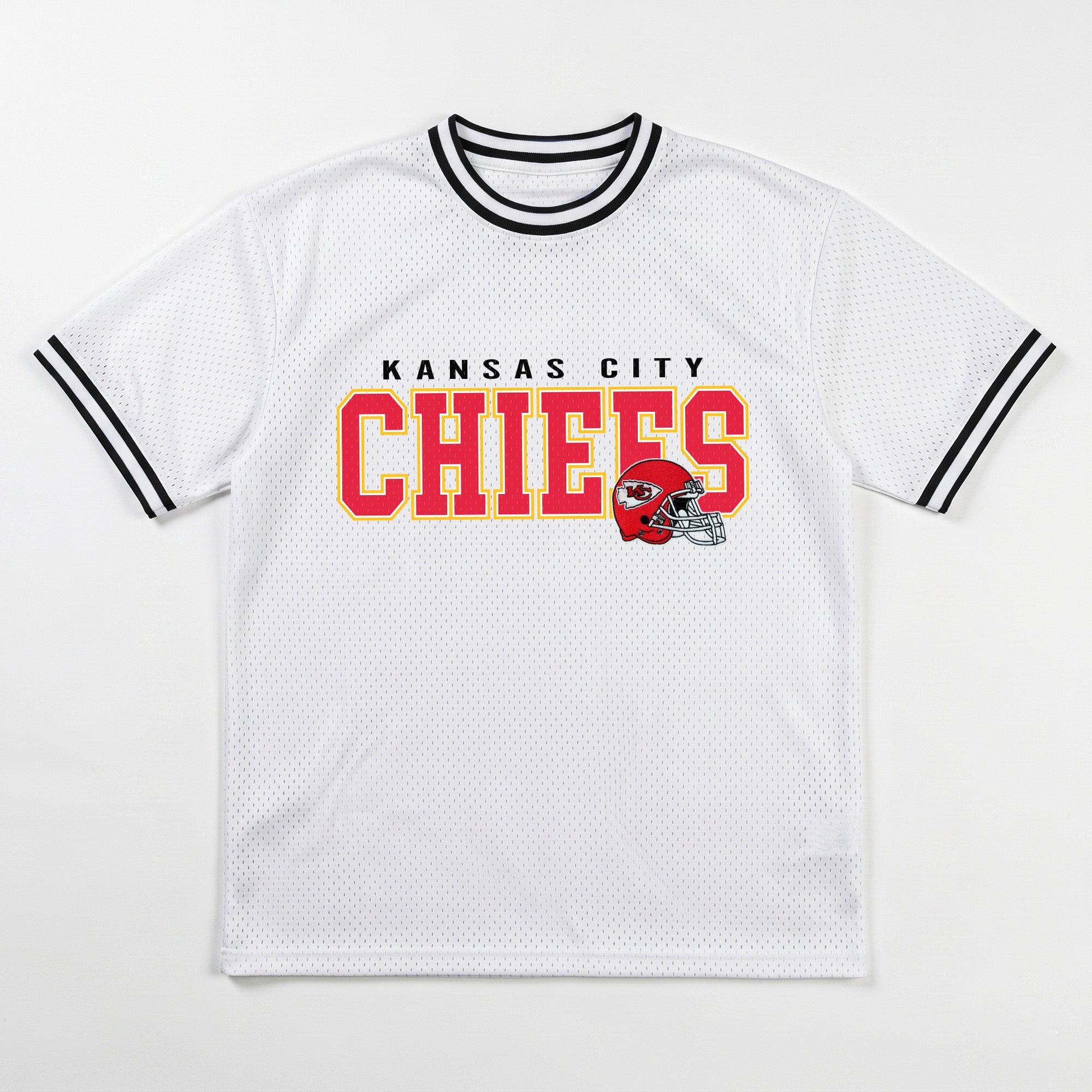 KANSAS CITY CHIEFS BELIEVE THE HYPE CREWNECK FASHION JERSEY