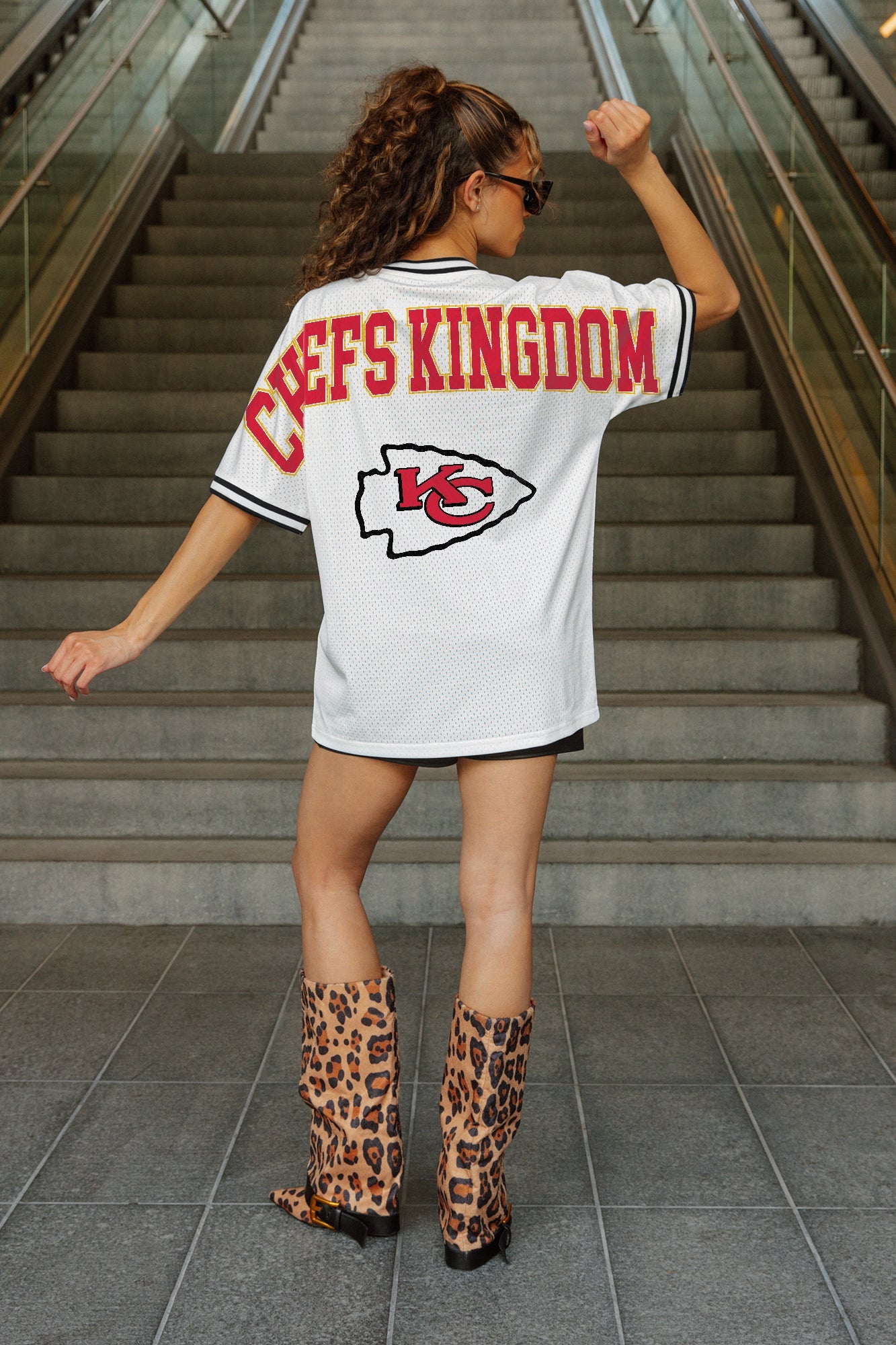 KANSAS CITY CHIEFS BELIEVE THE HYPE CREWNECK FASHION JERSEY