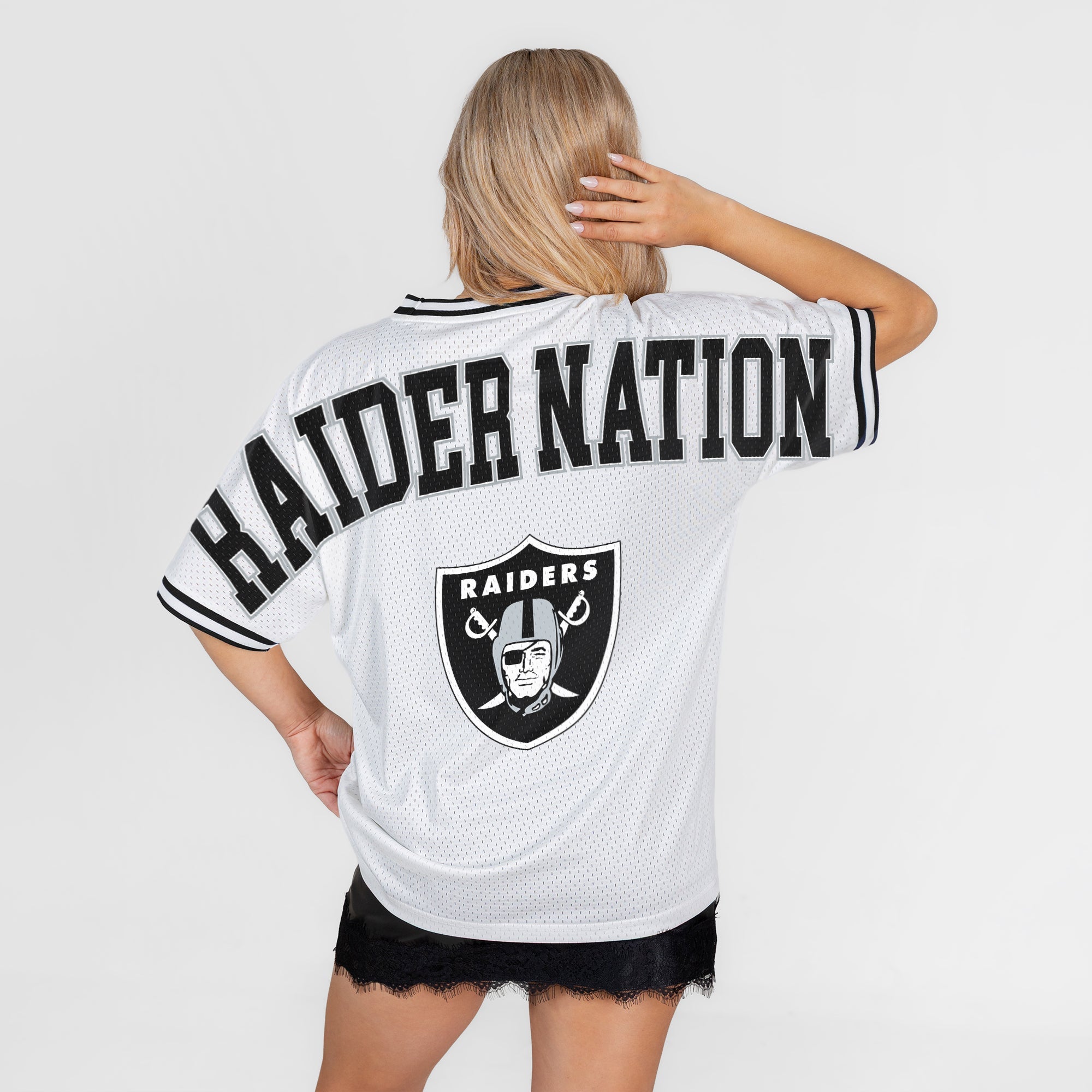 LAS VEGAS RAIDERS BELIEVE THE HYPE CREWNECK FASHION JERSEY