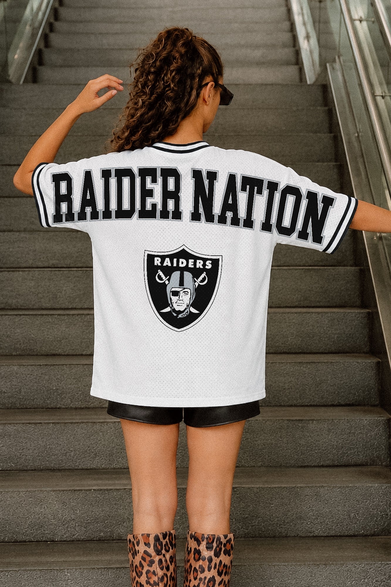 LAS VEGAS RAIDERS BELIEVE THE HYPE CREWNECK FASHION JERSEY