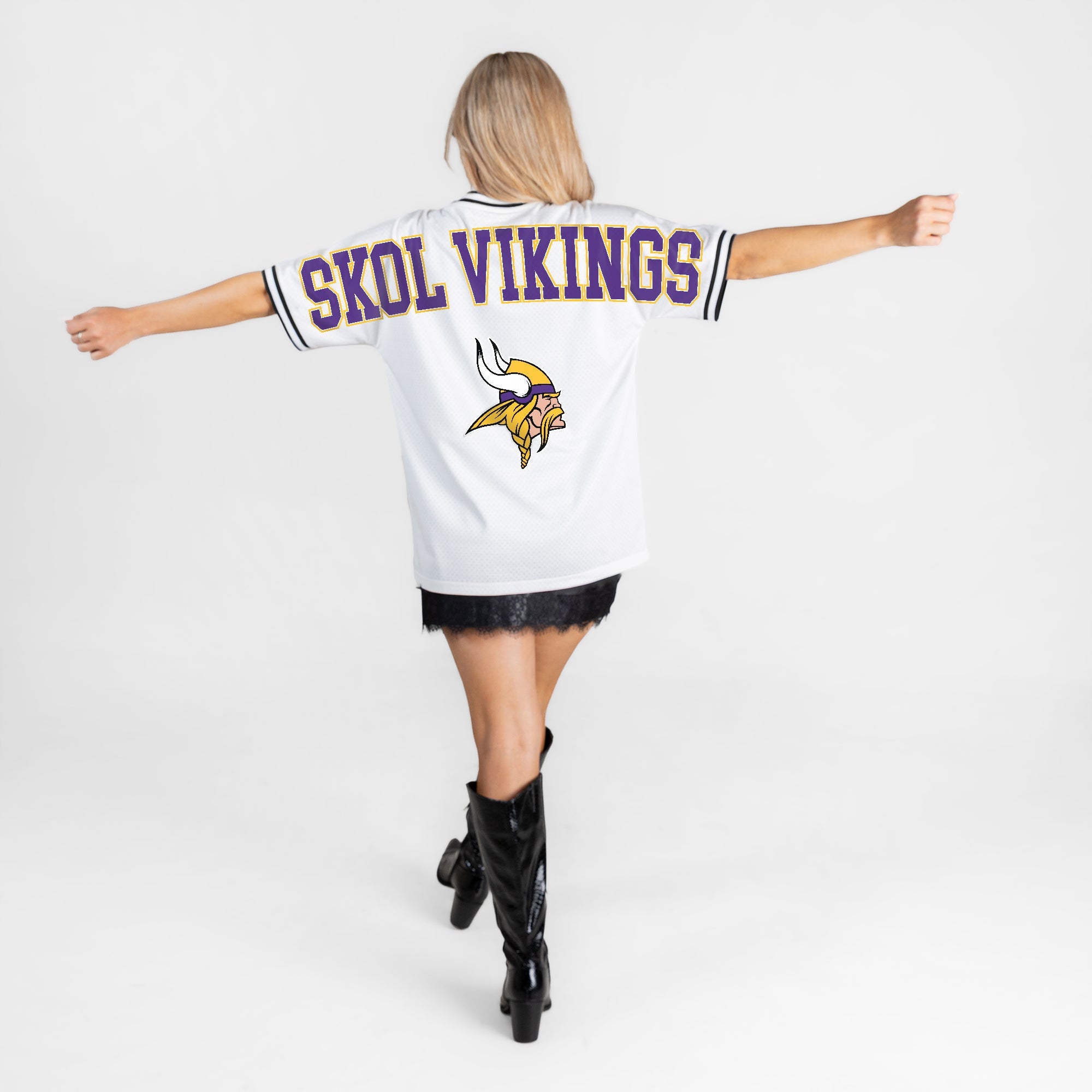MINNESOTA VIKINGS BELIEVE THE HYPE CREWNECK FASHION JERSEY