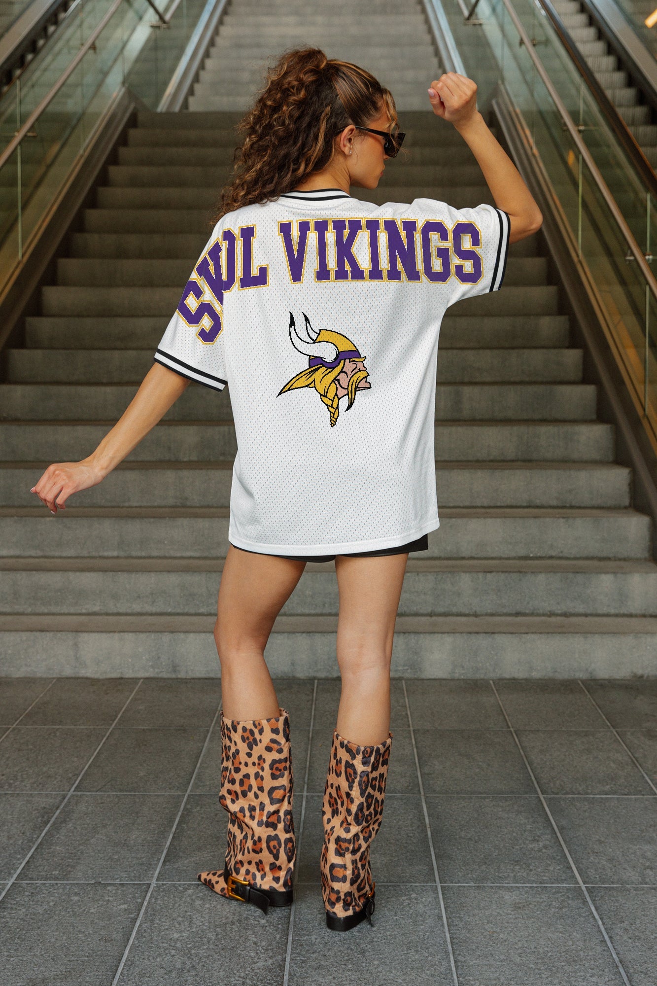 MINNESOTA VIKINGS BELIEVE THE HYPE CREWNECK FASHION JERSEY