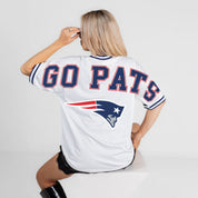 NEW ENGLAND PATRIOTS BELIEVE THE HYPE CREWNECK FASHION JERSEY