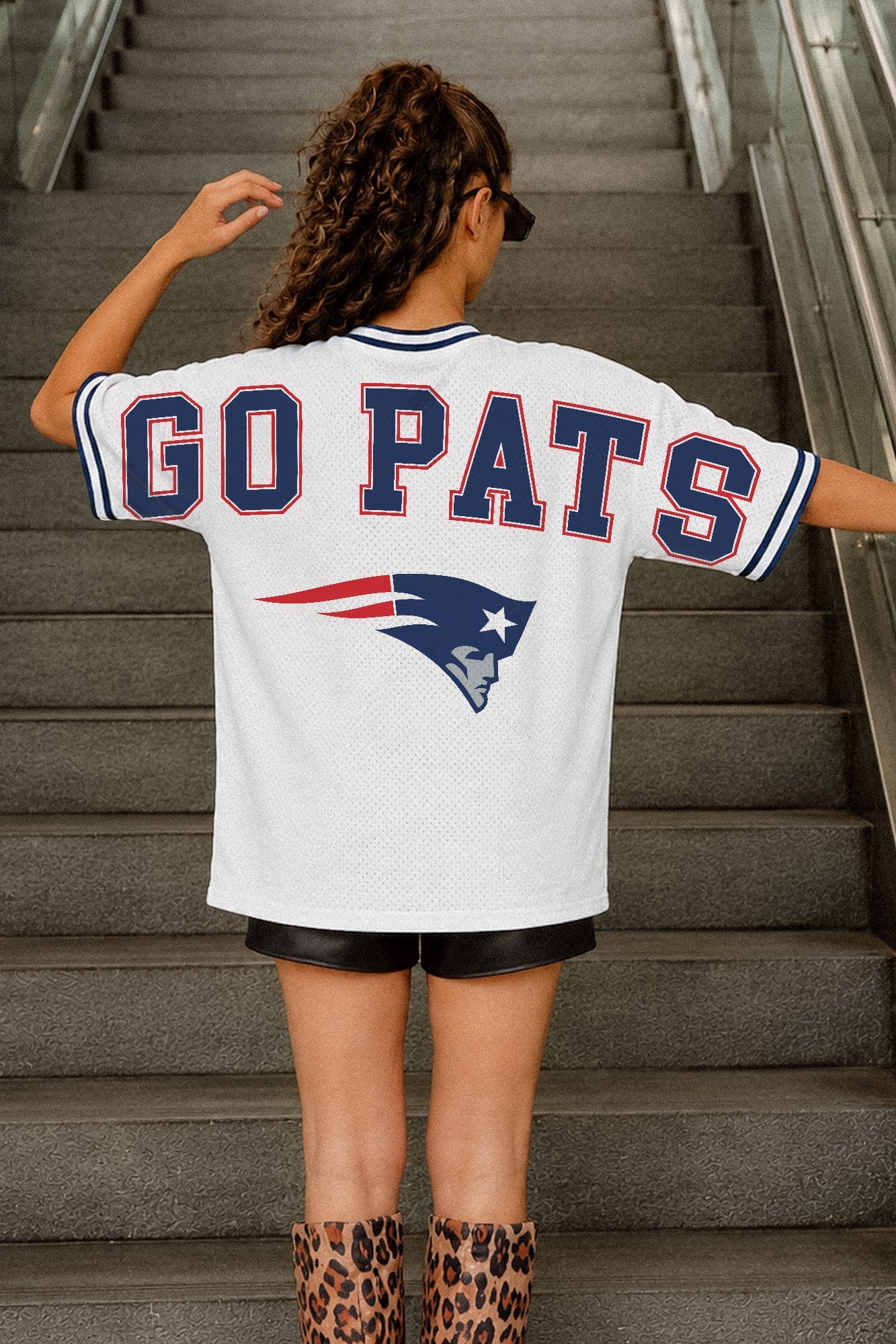 NEW ENGLAND PATRIOTS BELIEVE THE HYPE CREWNECK FASHION JERSEY