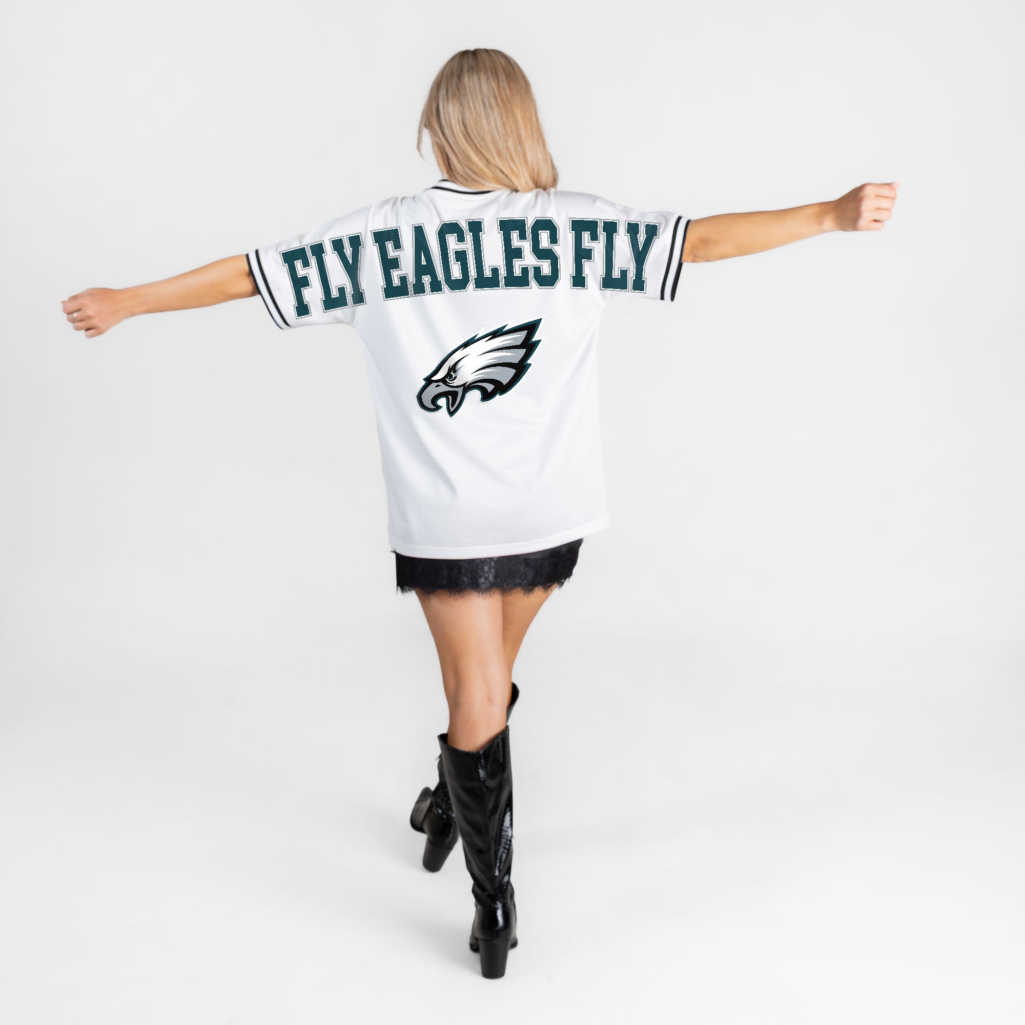 PHILADELPHIA EAGLES BELIEVE THE HYPE CREWNECK FASHION JERSEY
