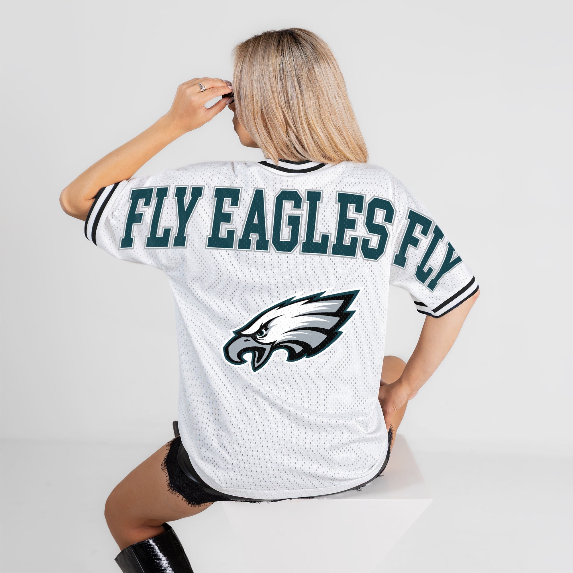 PHILADELPHIA EAGLES BELIEVE THE HYPE CREWNECK FASHION JERSEY