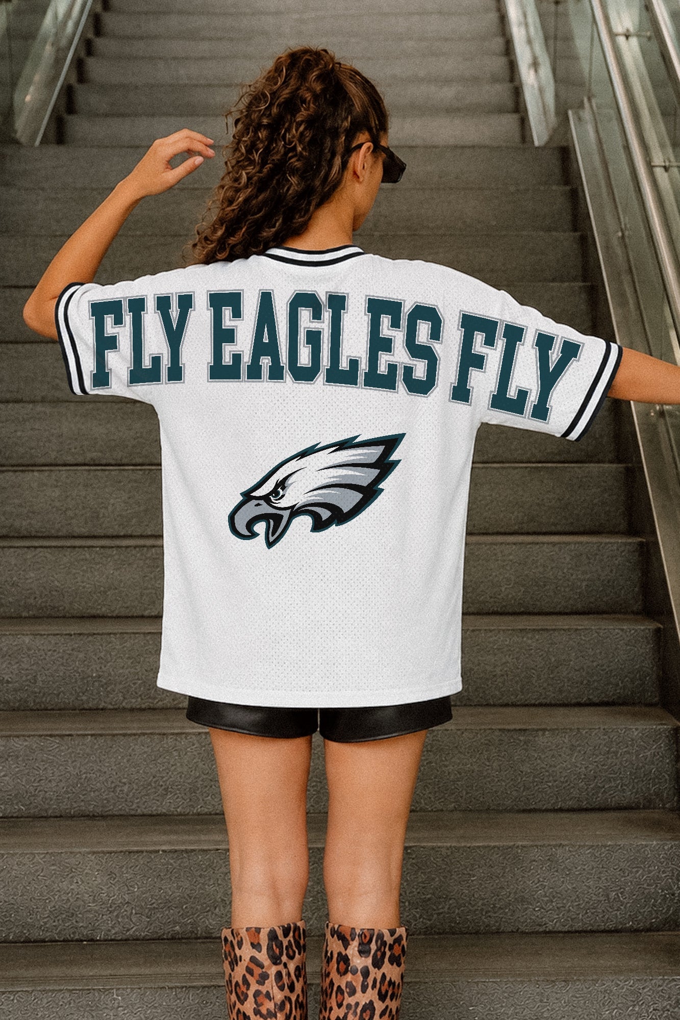 PHILADELPHIA EAGLES BELIEVE THE HYPE CREWNECK FASHION JERSEY