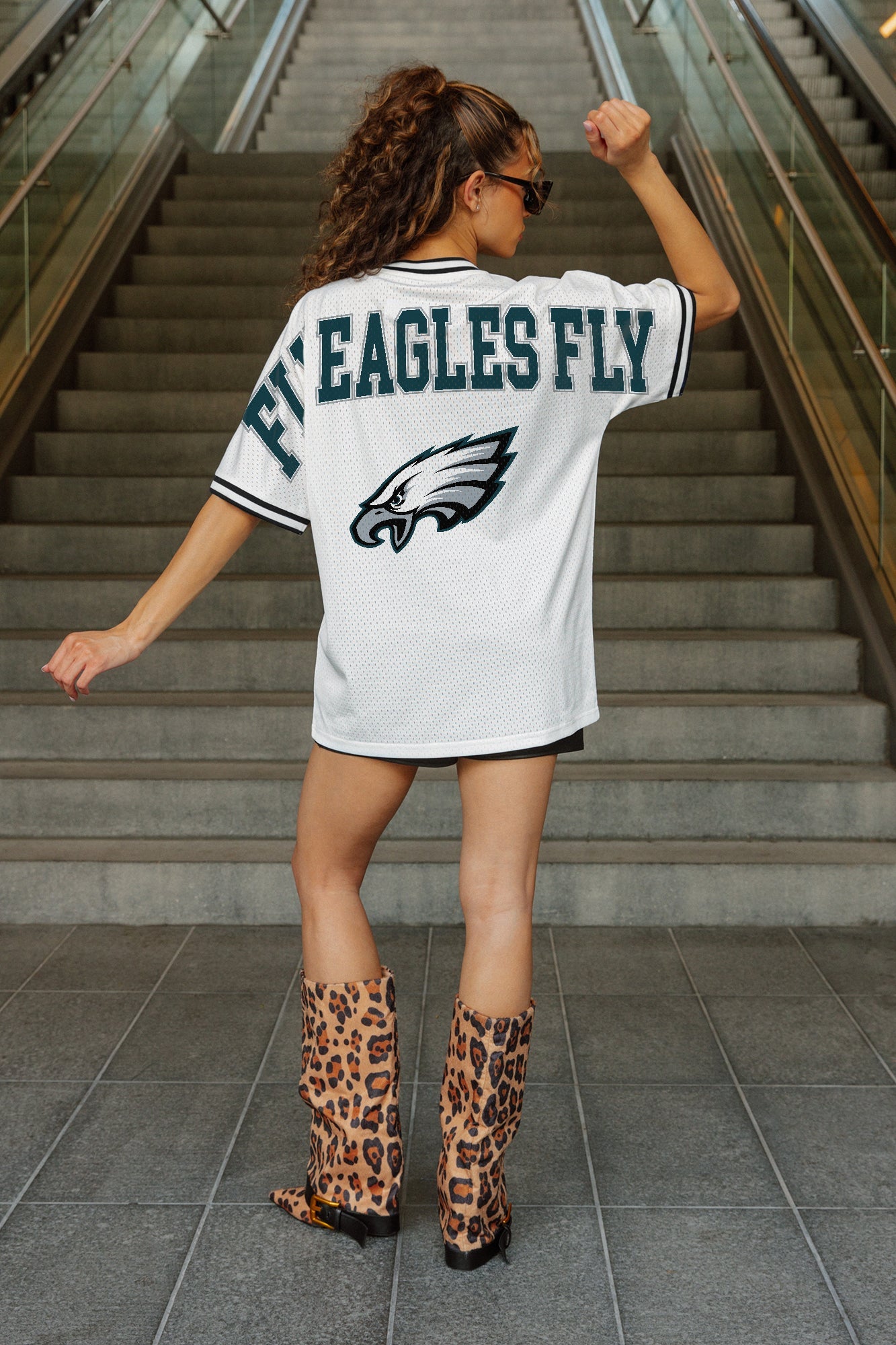 PHILADELPHIA EAGLES BELIEVE THE HYPE CREWNECK FASHION JERSEY
