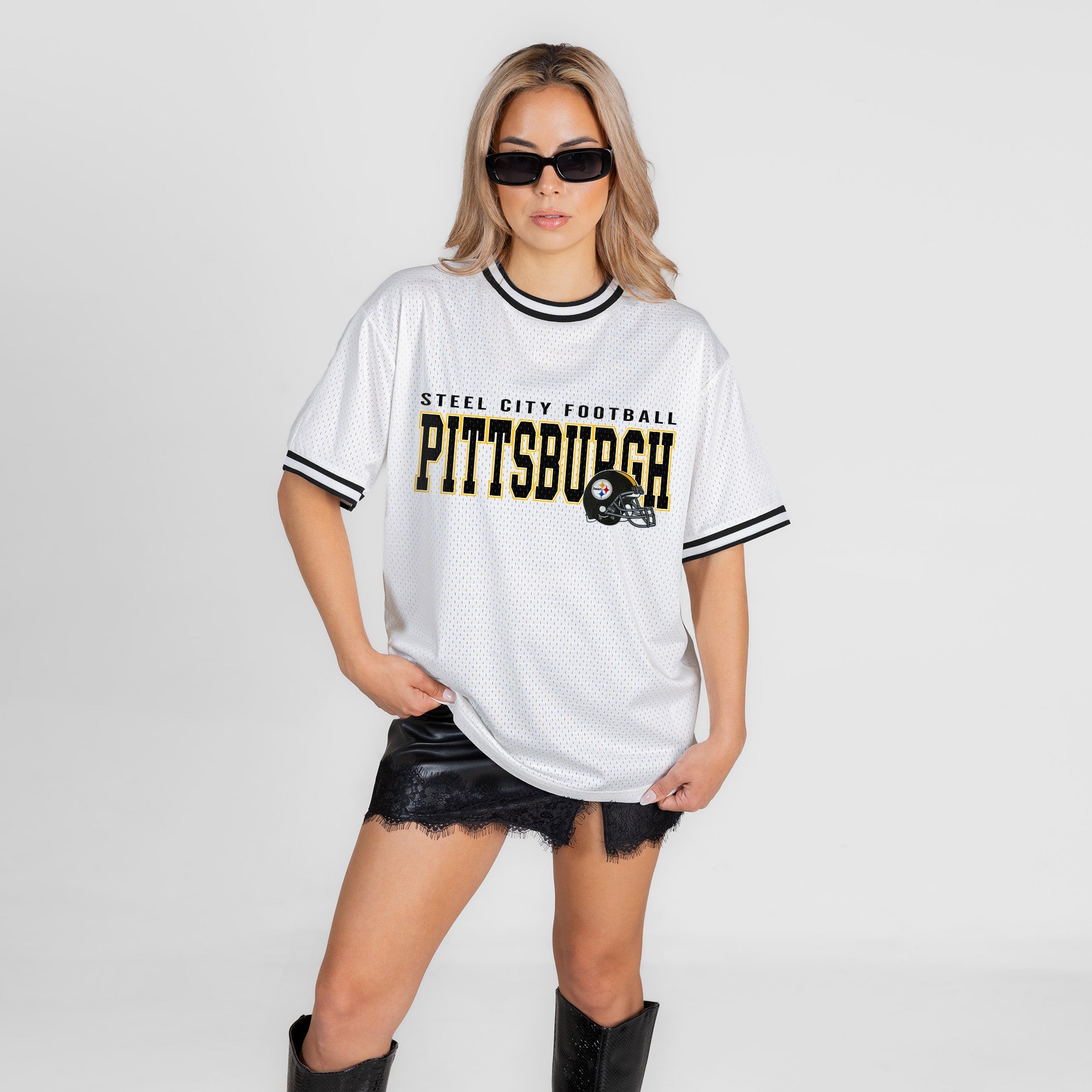 PITTSBURGH STEELERS BELIEVE THE HYPE CREWNECK FASHION JERSEY