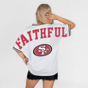 SAN FRANCISCO 49ERS BELIEVE THE HYPE CREWNECK FASHION JERSEY