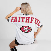 SAN FRANCISCO 49ERS BELIEVE THE HYPE CREWNECK FASHION JERSEY