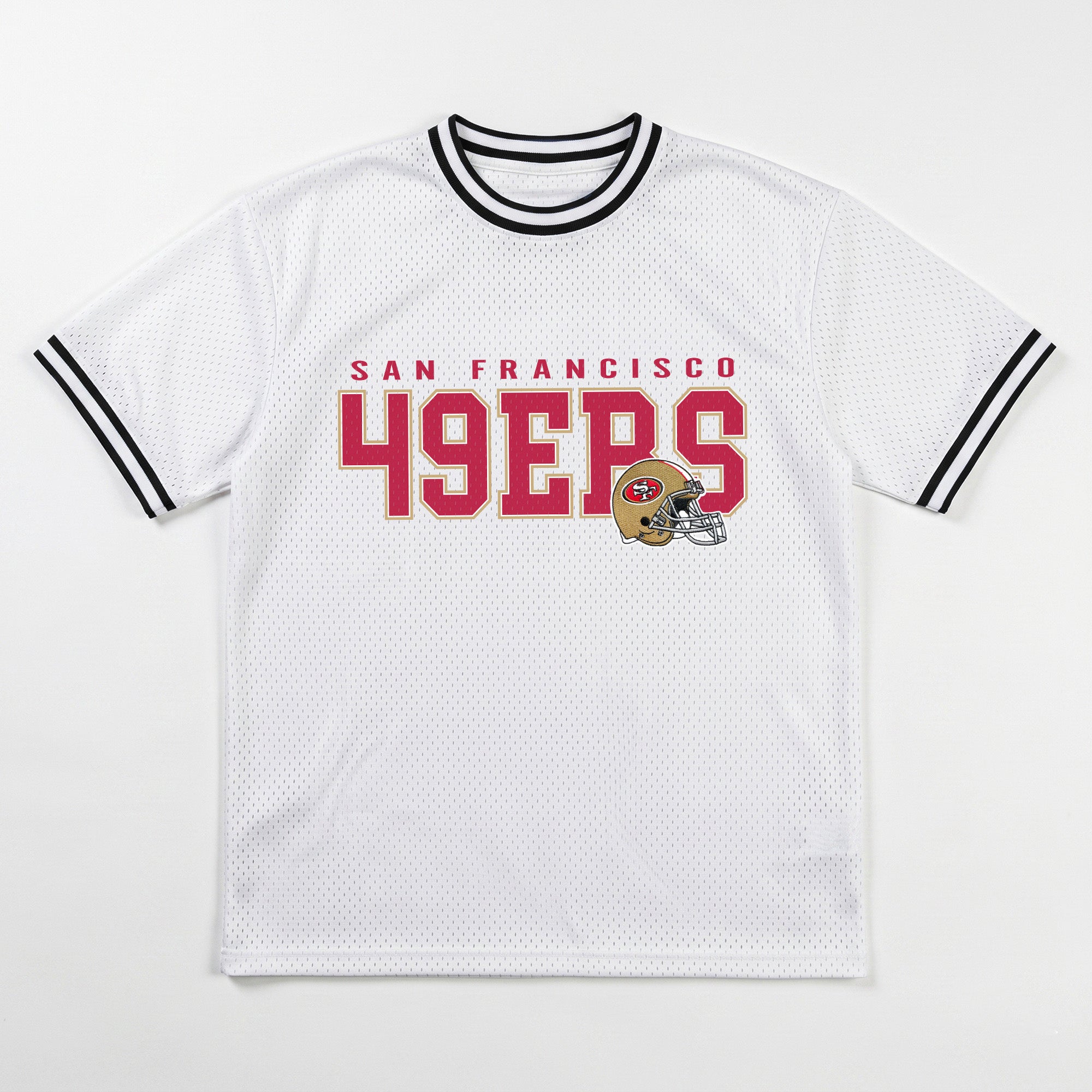 SAN FRANCISCO 49ERS BELIEVE THE HYPE CREWNECK FASHION JERSEY