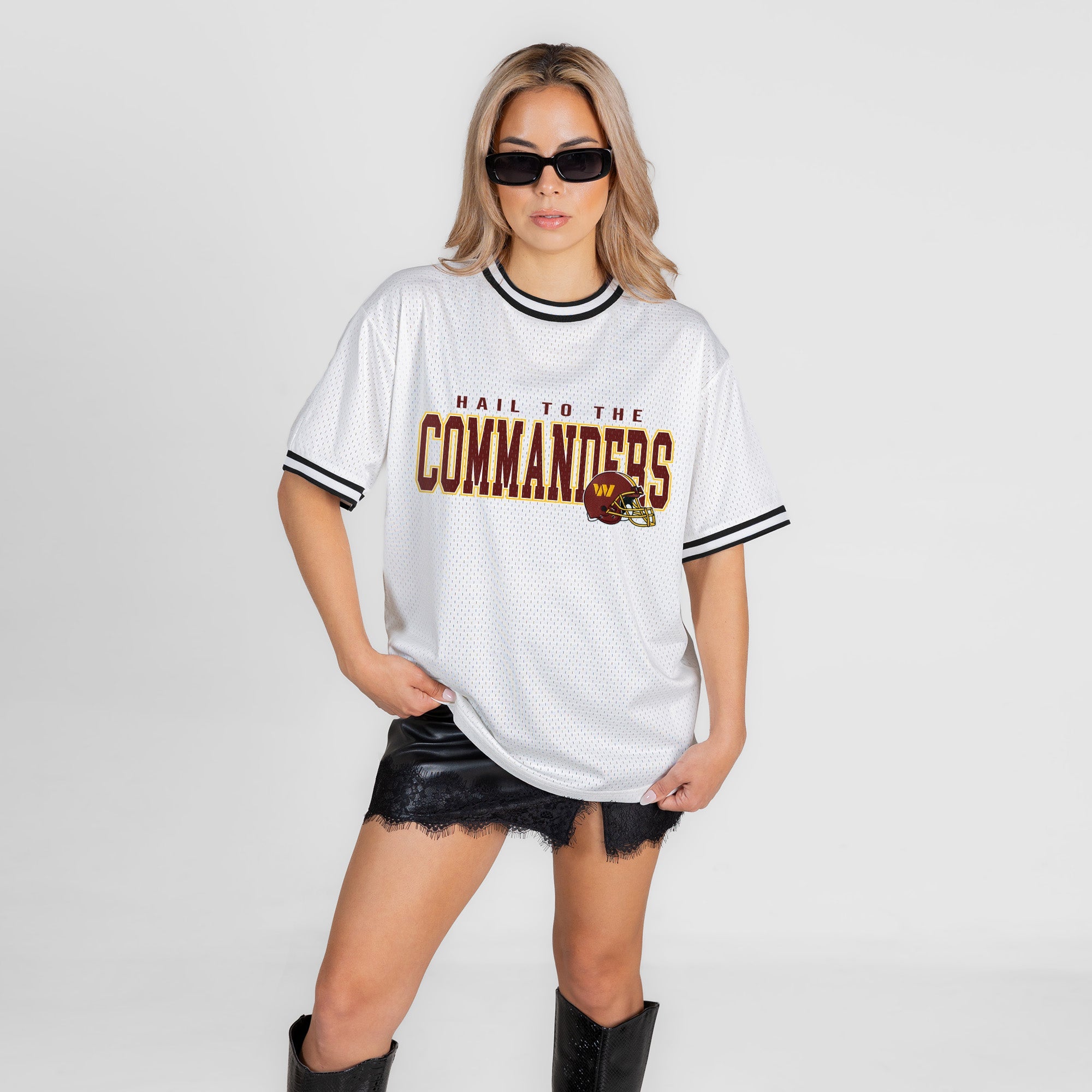 WASHINGTON COMMANDERS BELIEVE THE HYPE CREWNECK FASHION JERSEY