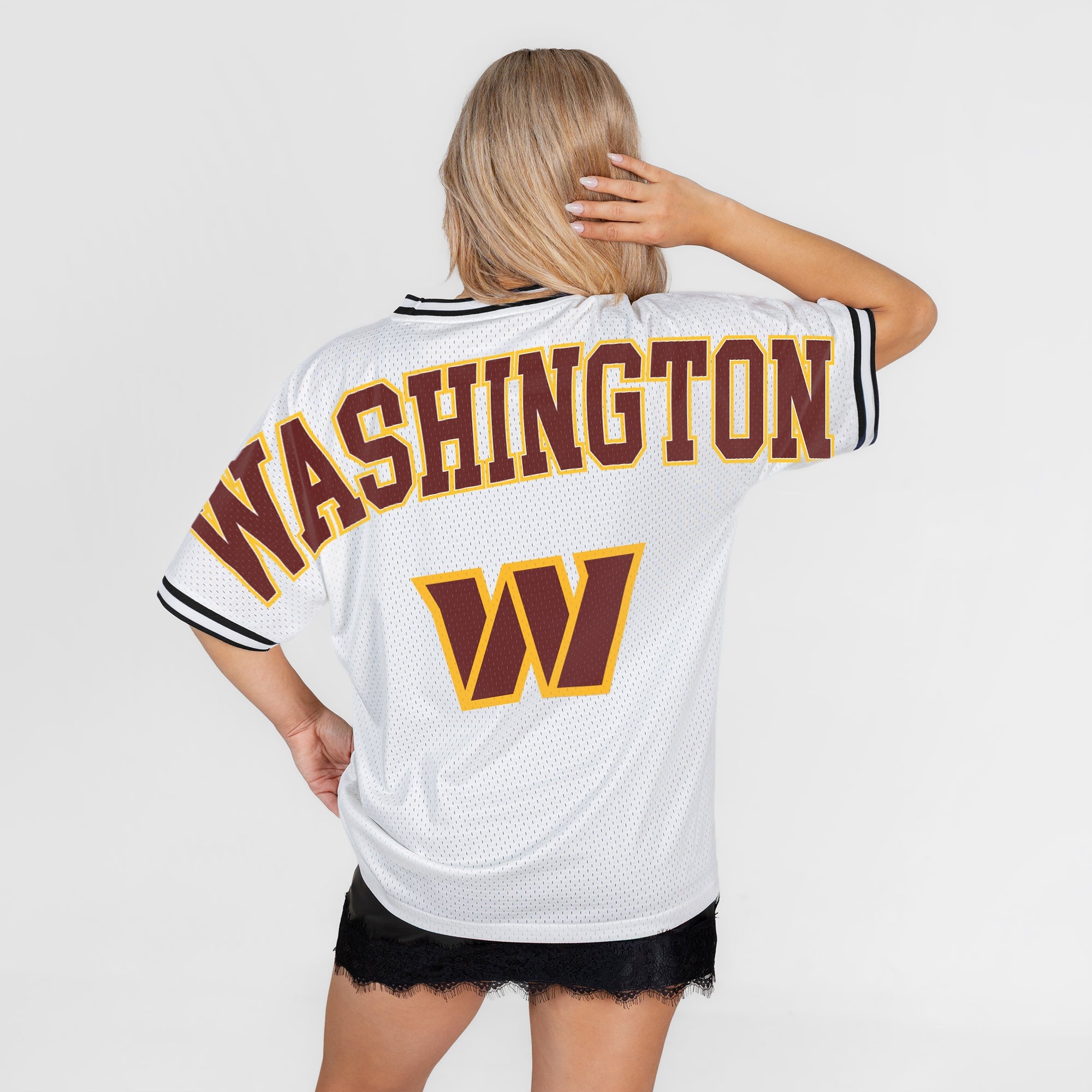 WASHINGTON COMMANDERS BELIEVE THE HYPE CREWNECK FASHION JERSEY