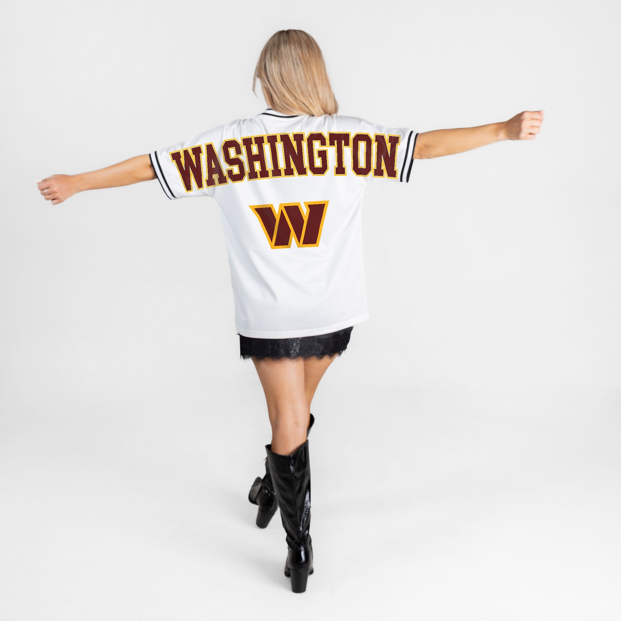 WASHINGTON COMMANDERS BELIEVE THE HYPE CREWNECK FASHION JERSEY