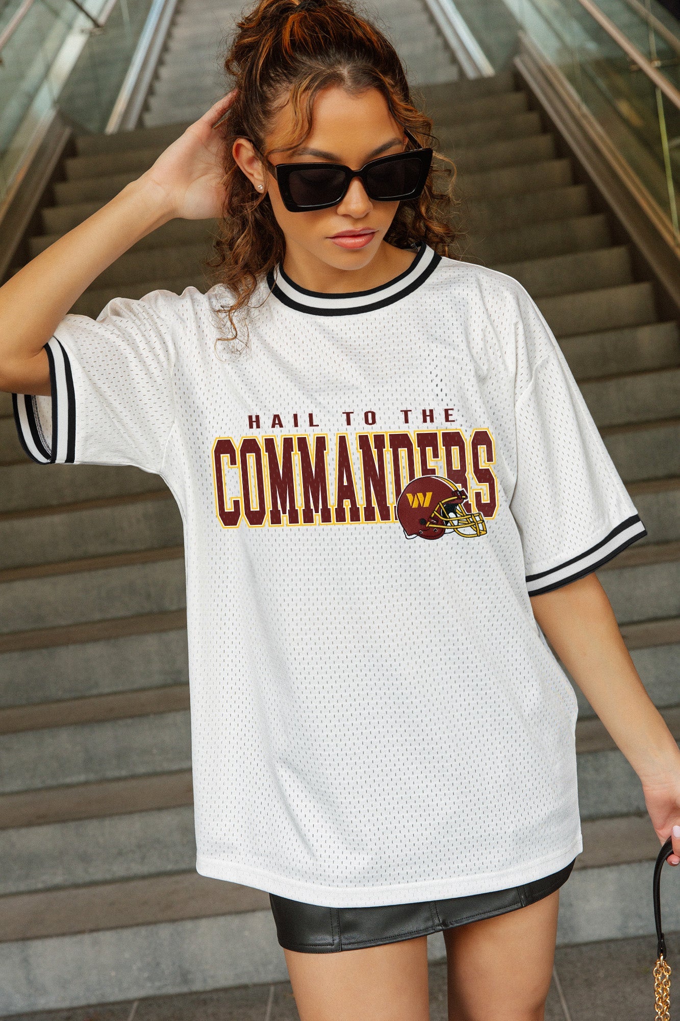 WASHINGTON COMMANDERS BELIEVE THE HYPE CREWNECK FASHION JERSEY