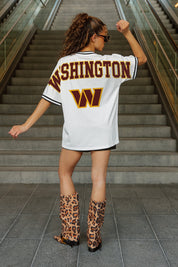 WASHINGTON COMMANDERS BELIEVE THE HYPE CREWNECK FASHION JERSEY
