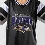 BALTIMORE RAVENS AMPED UP RHINESTONE FASHION TOP