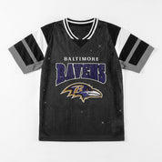 BALTIMORE RAVENS AMPED UP RHINESTONE FASHION TOP