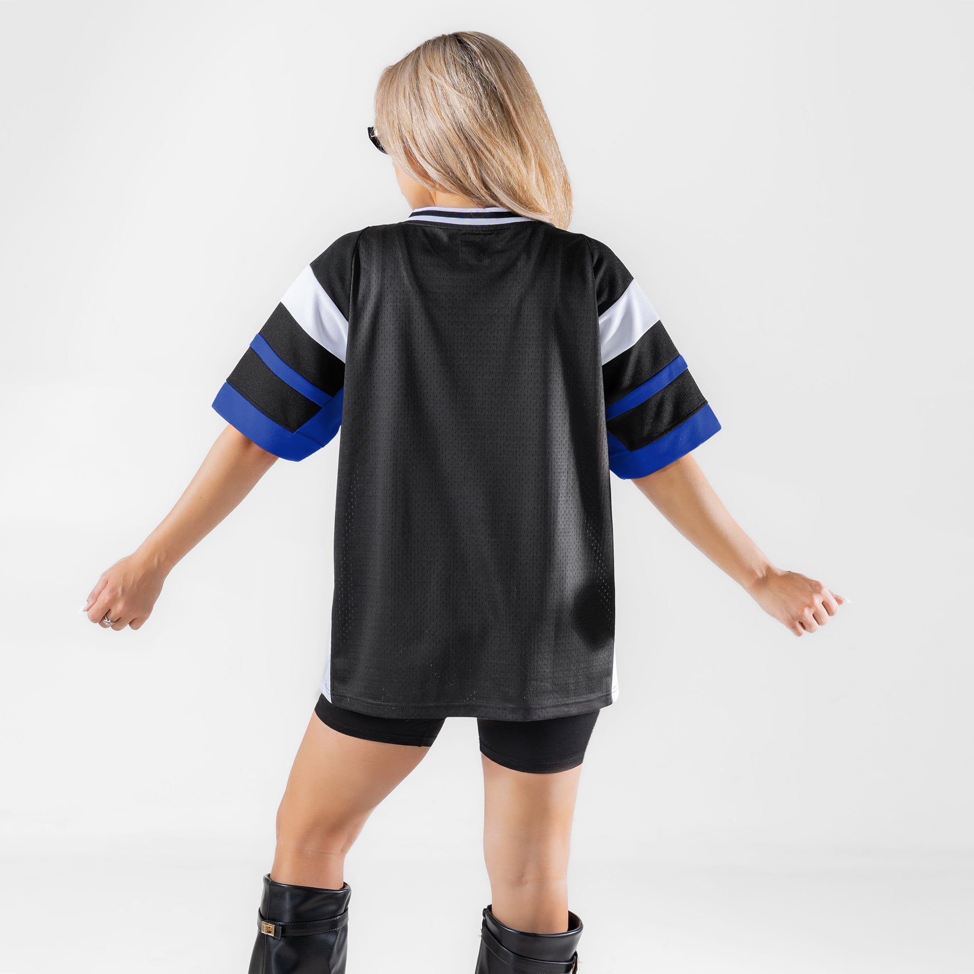 BUFFALO BILLS AMPED UP RHINESTONE FASHION TOP