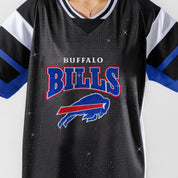 BUFFALO BILLS AMPED UP RHINESTONE FASHION TOP
