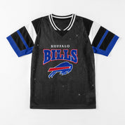 BUFFALO BILLS AMPED UP RHINESTONE FASHION TOP