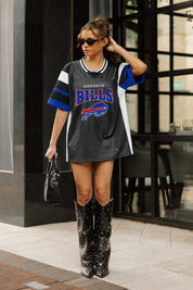 BUFFALO BILLS AMPED UP RHINESTONE FASHION TOP