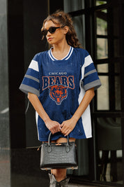 CHICAGO BEARS AMPED UP RHINESTONE FASHION TOP