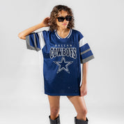 DALLAS COWBOYS AMPED UP RHINESTONE FASHION TOP