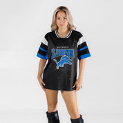 DETROIT LIONS AMPED UP RHINESTONE FASHION TOP